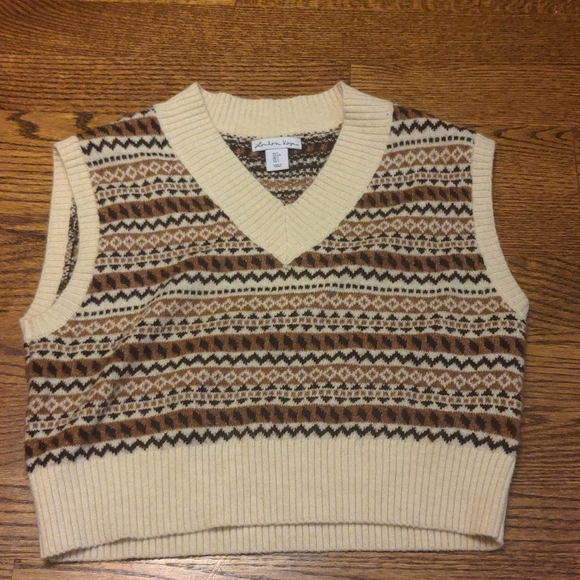 London Kaye Knit Sweater Vest - Grandpa Style - Picture 1 of 3